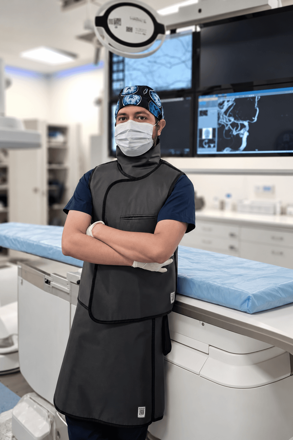 Dr. Omar E. Díaz Aguilar en un entorno médico especializado
